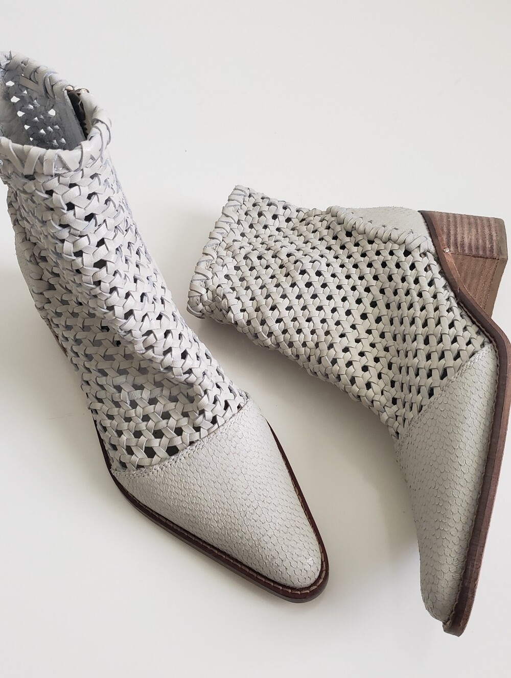 Free People In The Loop Woven Ankle Boots - Picture 2 of 8